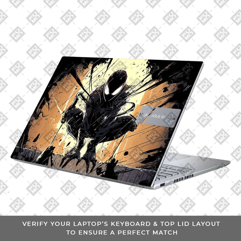 Shadow Spiderman Asus Vivobook X1605ZA 3D Laptop Skin