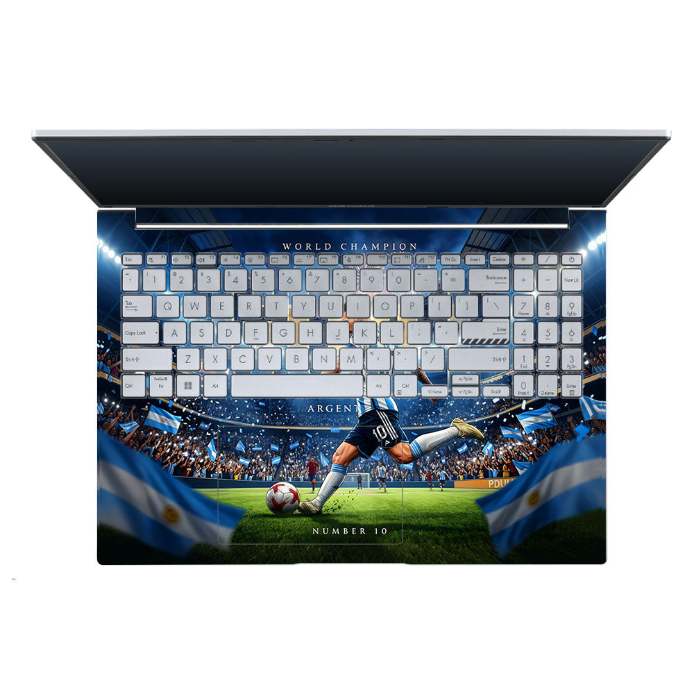 Messi World Champ Energy Asus Vivobook X1605ZA 3D Laptop Skin