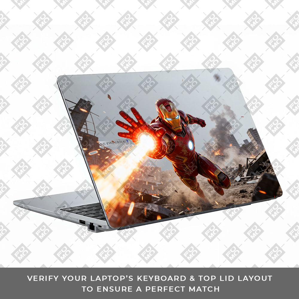 Transparent Iron Fist Asus ExpertBook P1503 Laptop Skin