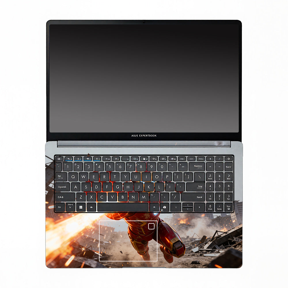 Transparent Iron Fist Asus ExpertBook P1503 Laptop Skin