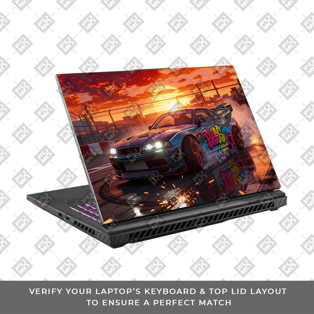 Tokyo Drift Vibes Asus ROG Strix G16 G614J  Laptop Skin