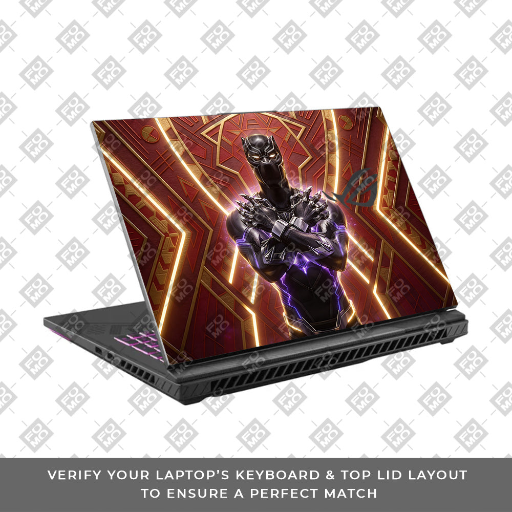 Black Panther Wakanda's King Asus ROG Strix G16 G614J 3D Laptop Skin