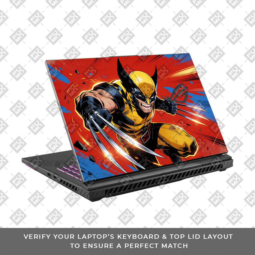 Adamantium Rage Asus ROG Strix G16 G614J Laptop Skin