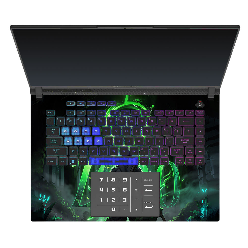 Zoro Green Aura Asus ROG Strix G16 G614J Laptop Skin