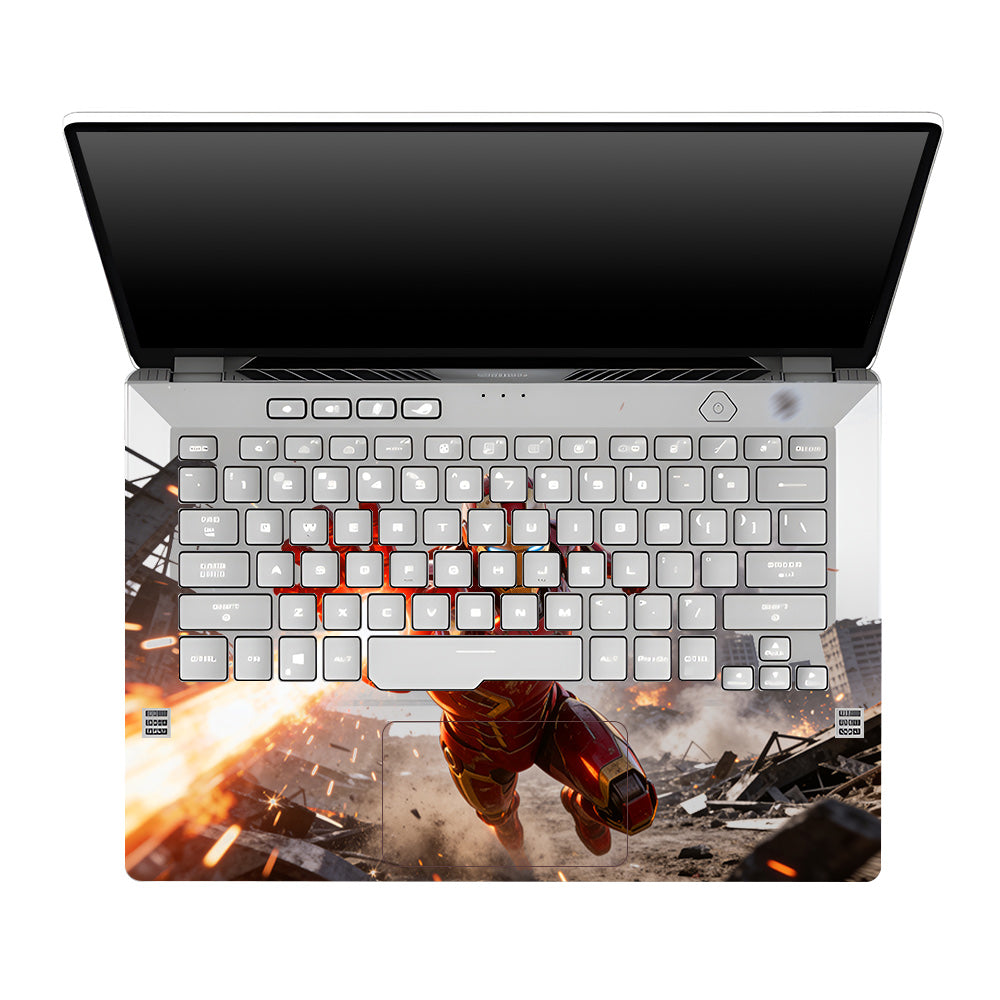 Transparent Iron Fist Asus ROG Zephyrus G14 GA401 Laptop Skin