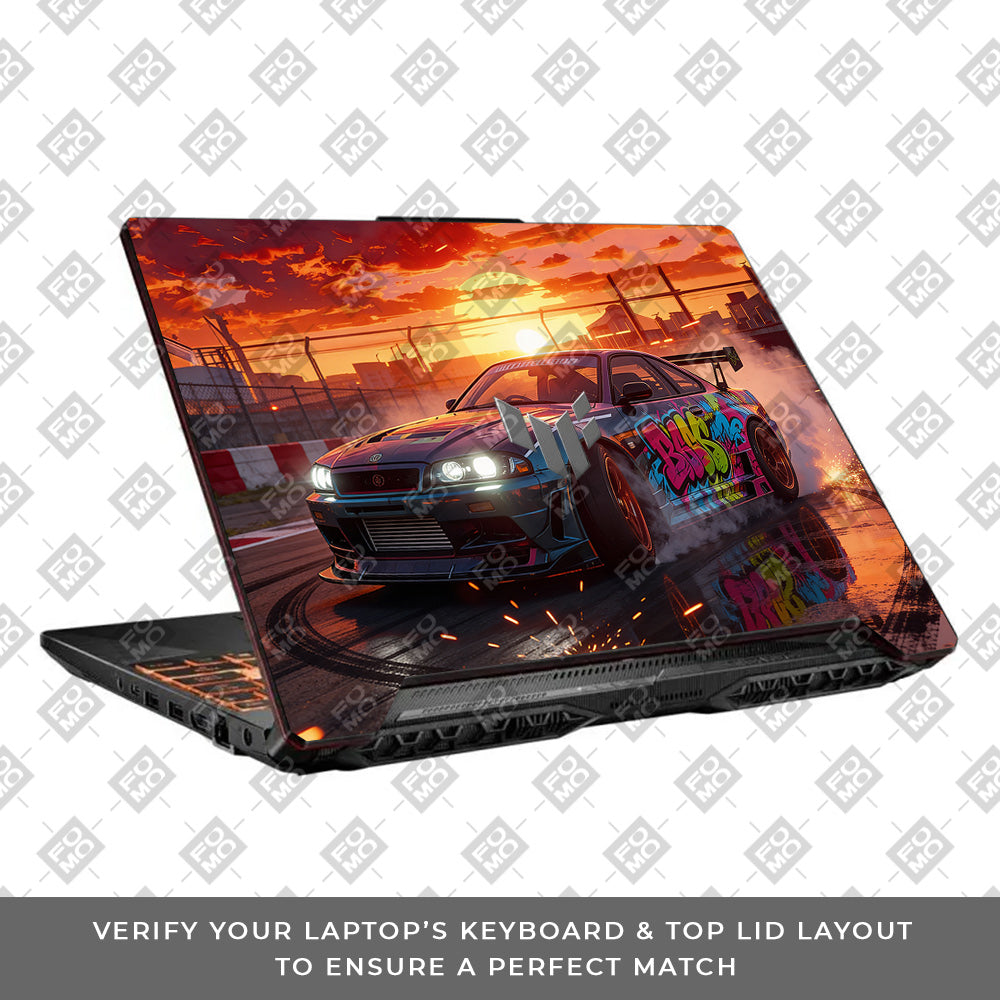 Tokyo Drift Vibes Asus TUF F15 FX506 & A15 FA506 Laptop Skin