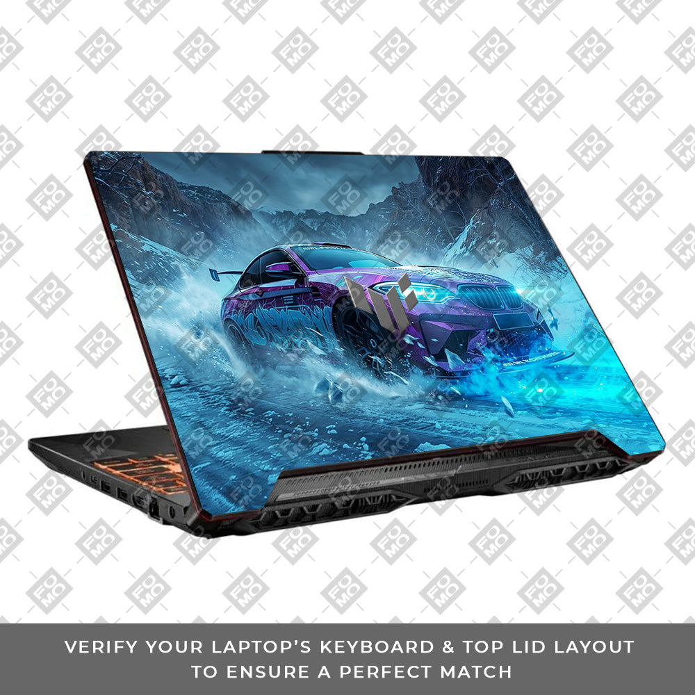 BMW Neon Drift Asus TUF F15 FX506 & A15 FA506 Laptop Skin