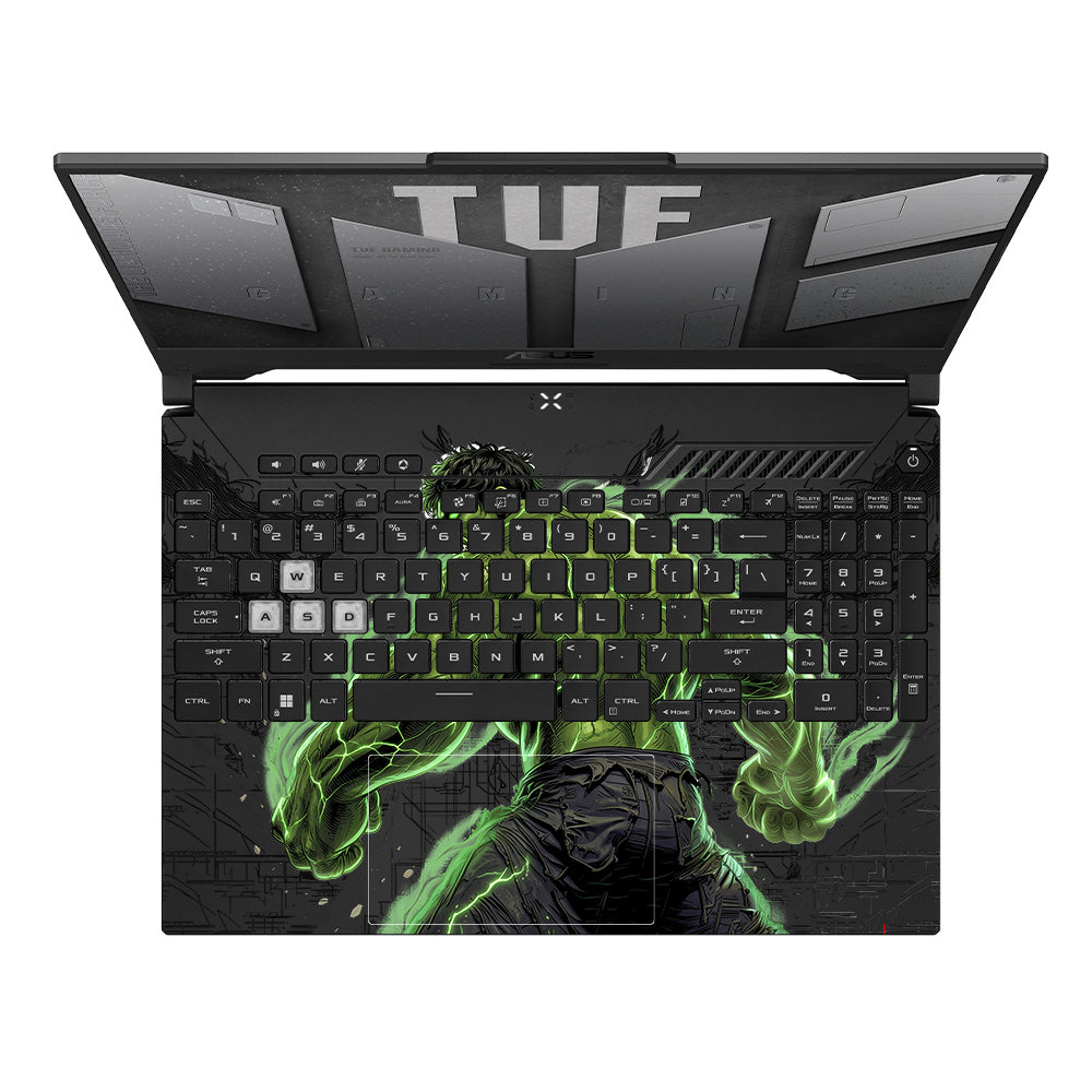 Transparent Hulk Smash Asus TUF F15 FX507 & A15 FA507 Laptop Skin