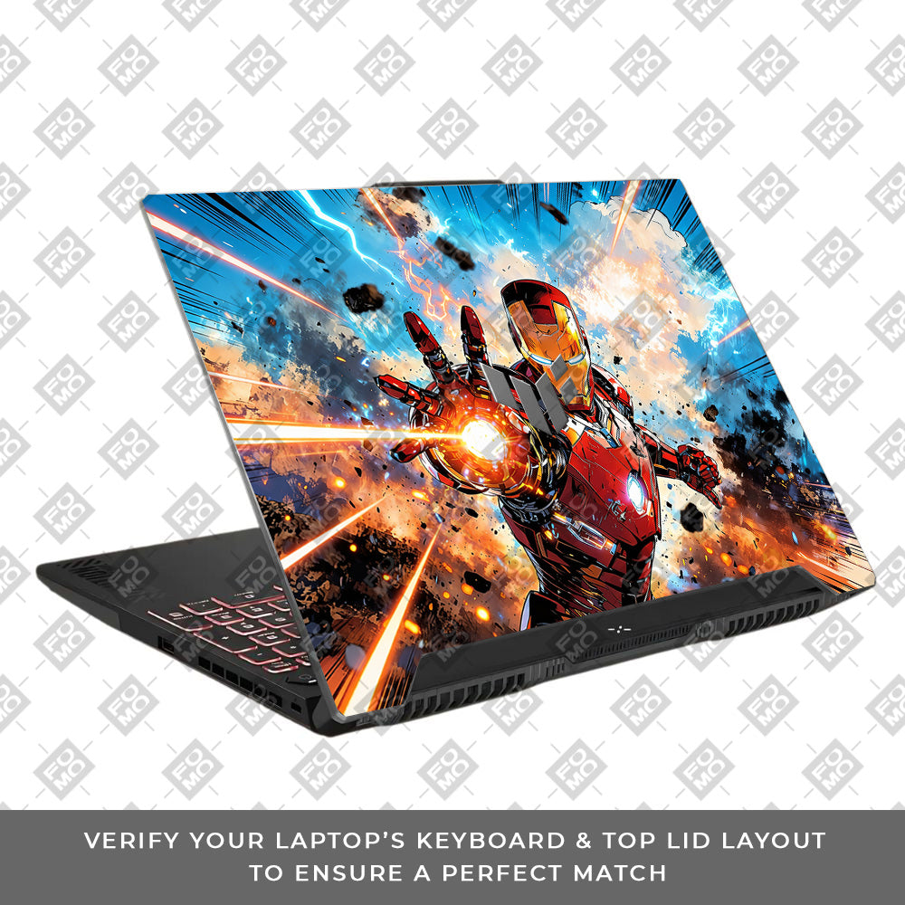 Iron Impact The Arc Reactor Asus TUF F15 FX507 & A15 FA507 Laptop Skin