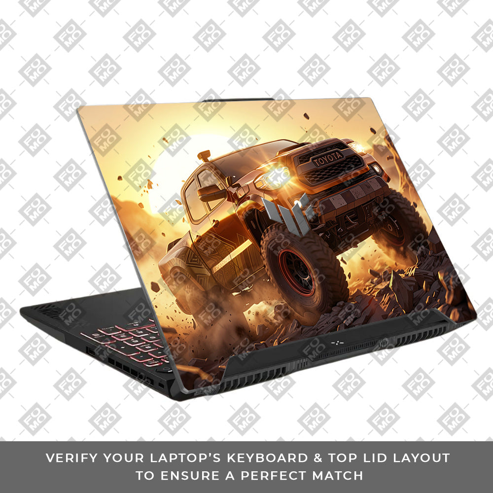 Toyota Off Road Beast Asus TUF F15 FX507 & A15 FA507 Laptop Skin