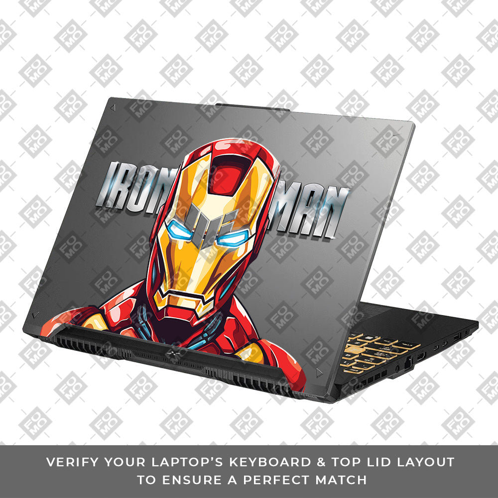 Transparent Arc Reactor Asus TUF Gaming F16 and TUF Gaming A16 Laptop Skin