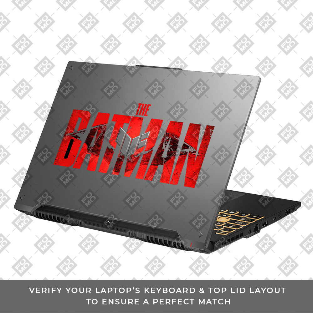 Transparent The Batman Asus TUF Gaming F16 and TUF Gaming A16 Laptop Skin