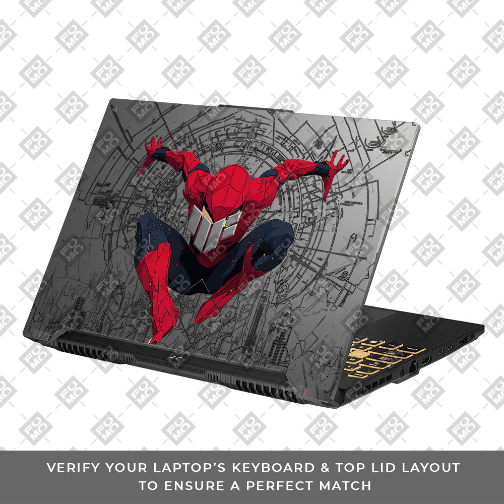 Transparent Web of Destiny Asus TUF Gaming F16 and TUF Gaming A16 Laptop Skin