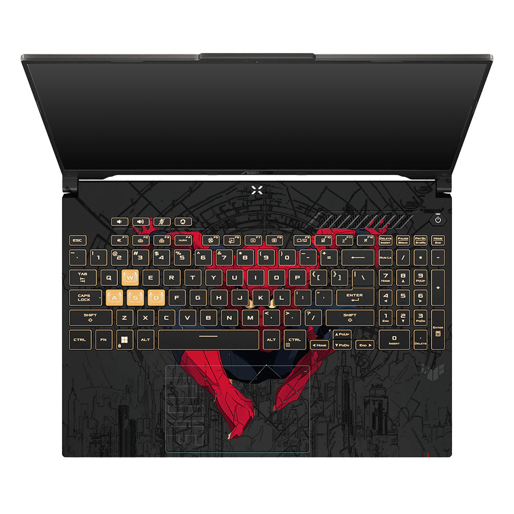 Transparent Web of Destiny Asus TUF Gaming F16 and TUF Gaming A16 Laptop Skin