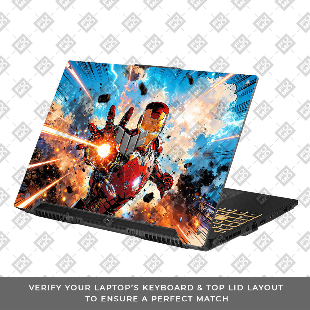 Iron Impact The Arc Reactor Asus TUF Gaming F16 and TUF Gaming A16 Laptop Skin