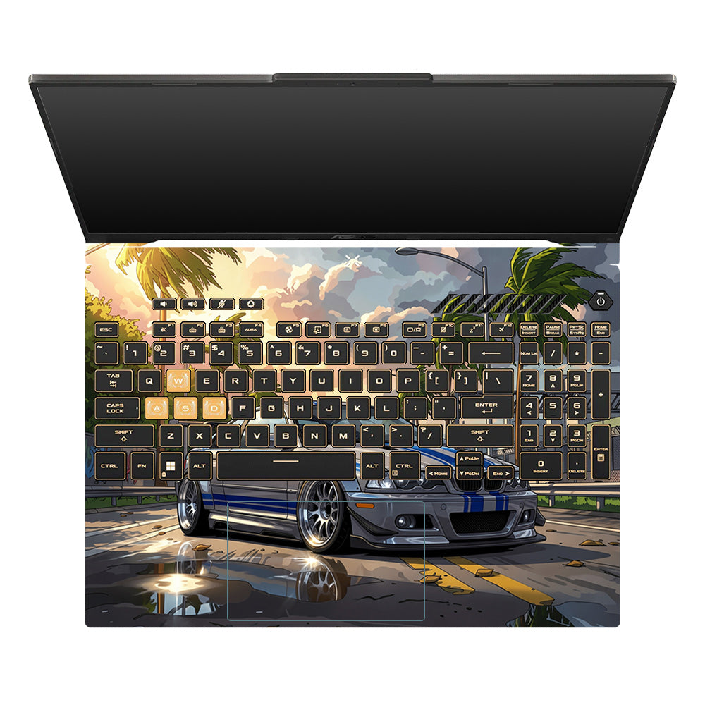 Street Icon BMW E46 Drift Legend Asus TUF Gaming F16 and TUF Gaming A16 Laptop Skin