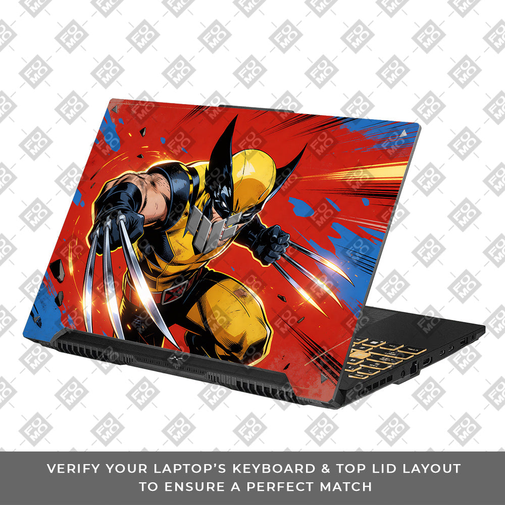 Adamantium Rage Asus TUF Gaming F16 and TUF Gaming A16 Laptop Skin
