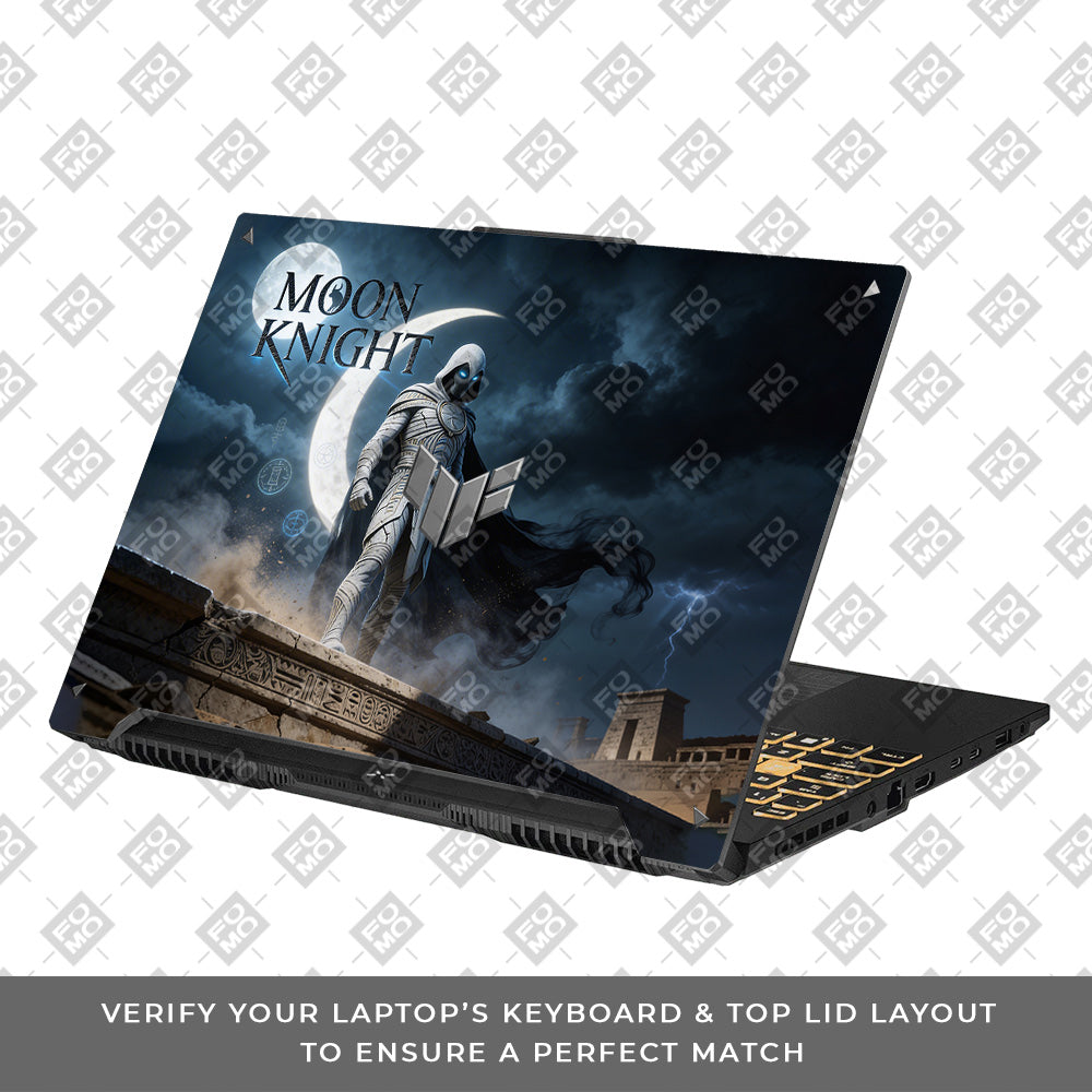 Moon Knight Lunar Vigil Asus TUF Gaming F16 and TUF Gaming A16 Laptop Skin