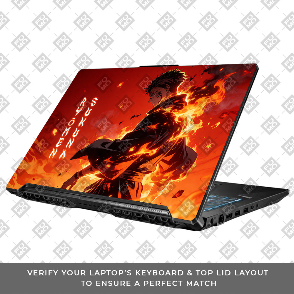 Ryomen Sukuna Lord of Curses Asus TUF Gaming F17 FX706 Laptop Skin