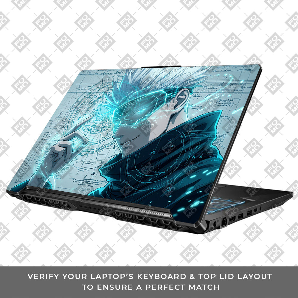 Gojo Satoru Power Asus TUF Gaming F17 FX706 Laptop Skin