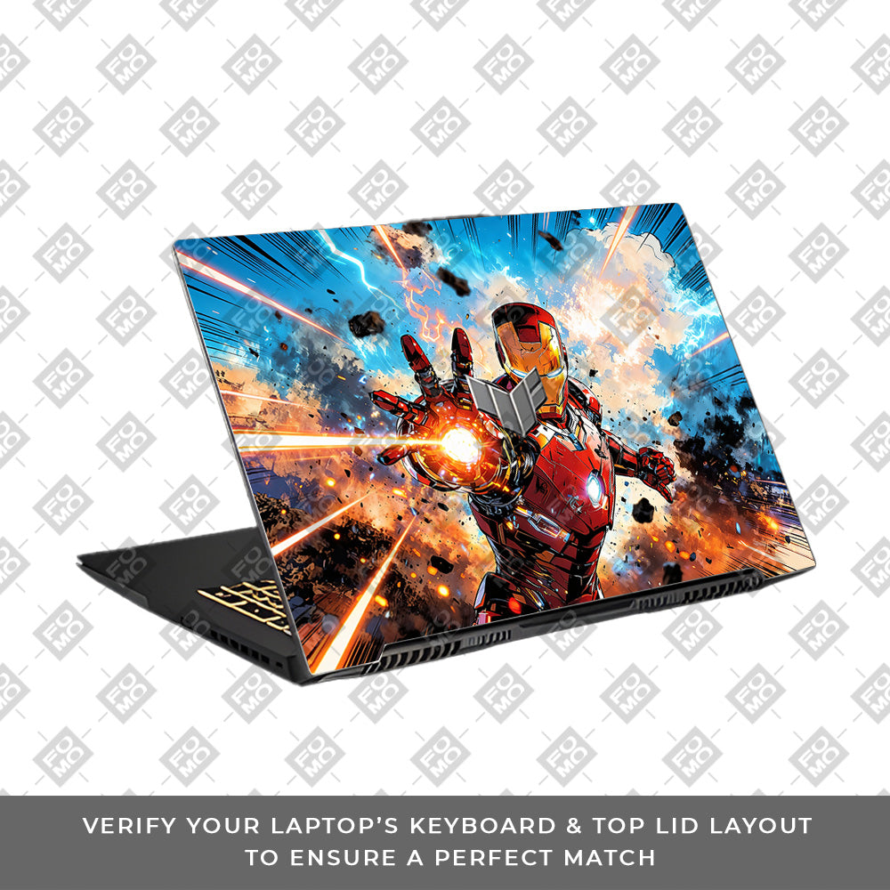 Iron Impact The Arc Reactor Asus TUF Gaming F17 FX707Z Laptop Skin