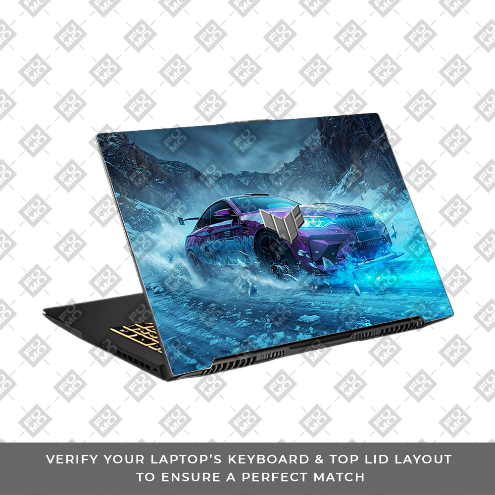 BMW Neon Drift Asus TUF Gaming F17 FX707Z Laptop Skin