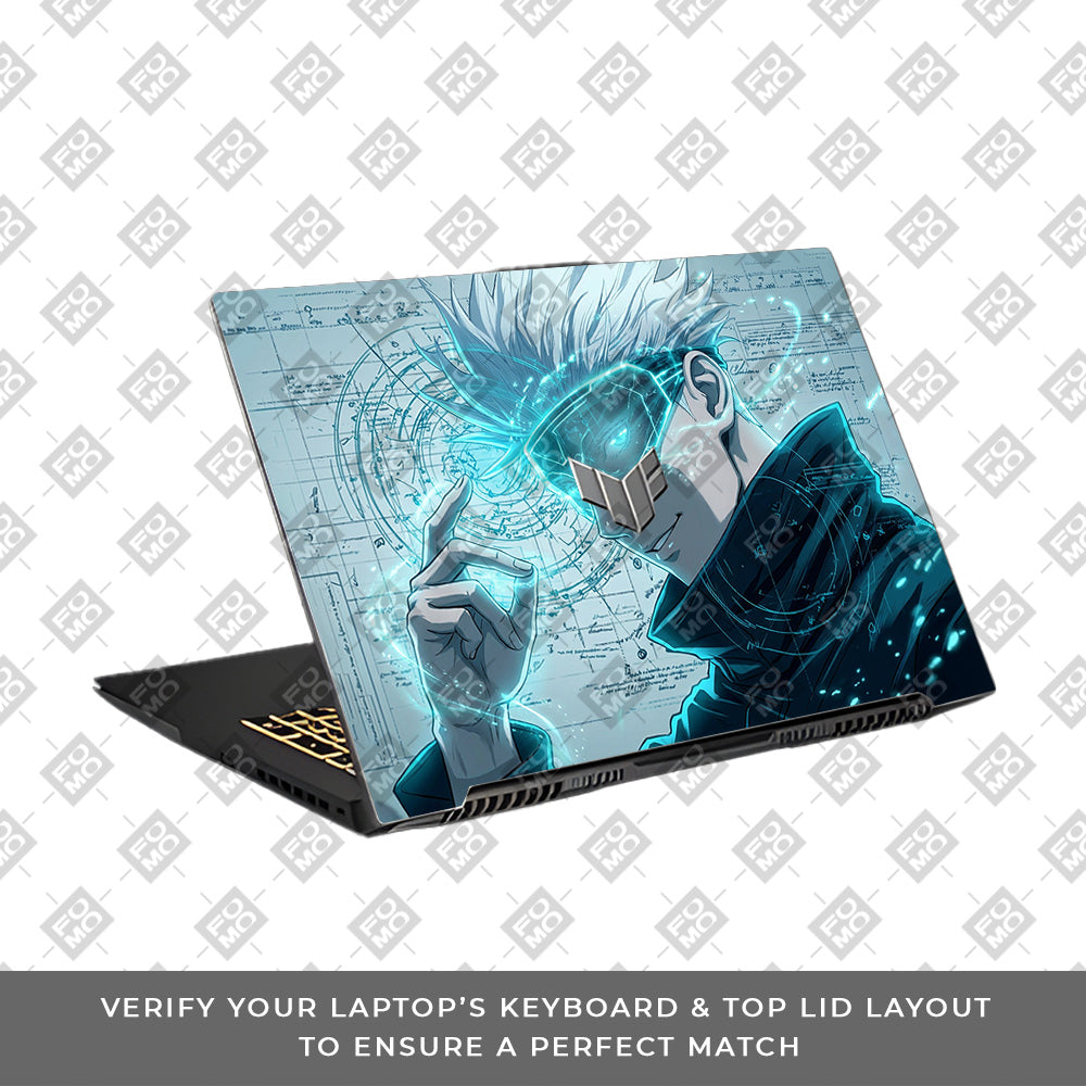 Gojo Satoru Power Asus TUF Gaming F17 FX707Z Laptop Skin