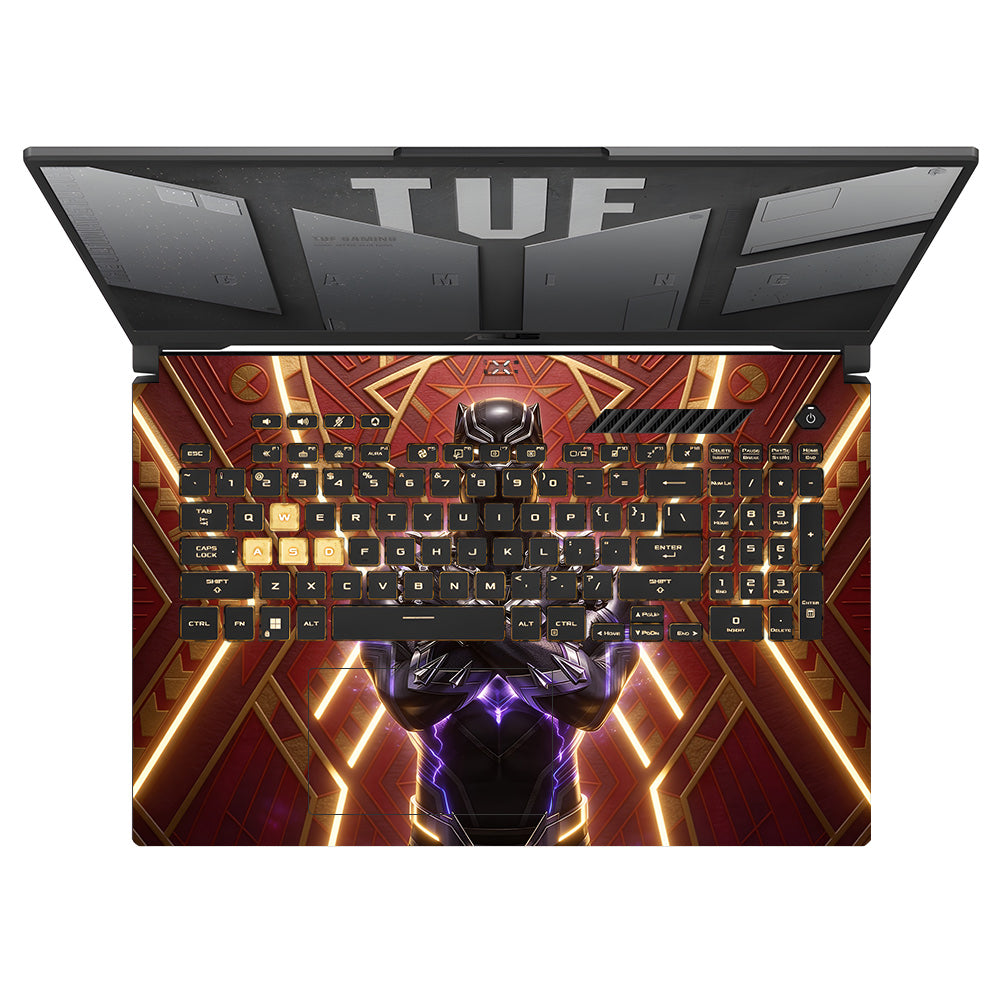 Black Panther Wakanda's King Asus TUF Gaming F17 FX707Z 3D Laptop Skin