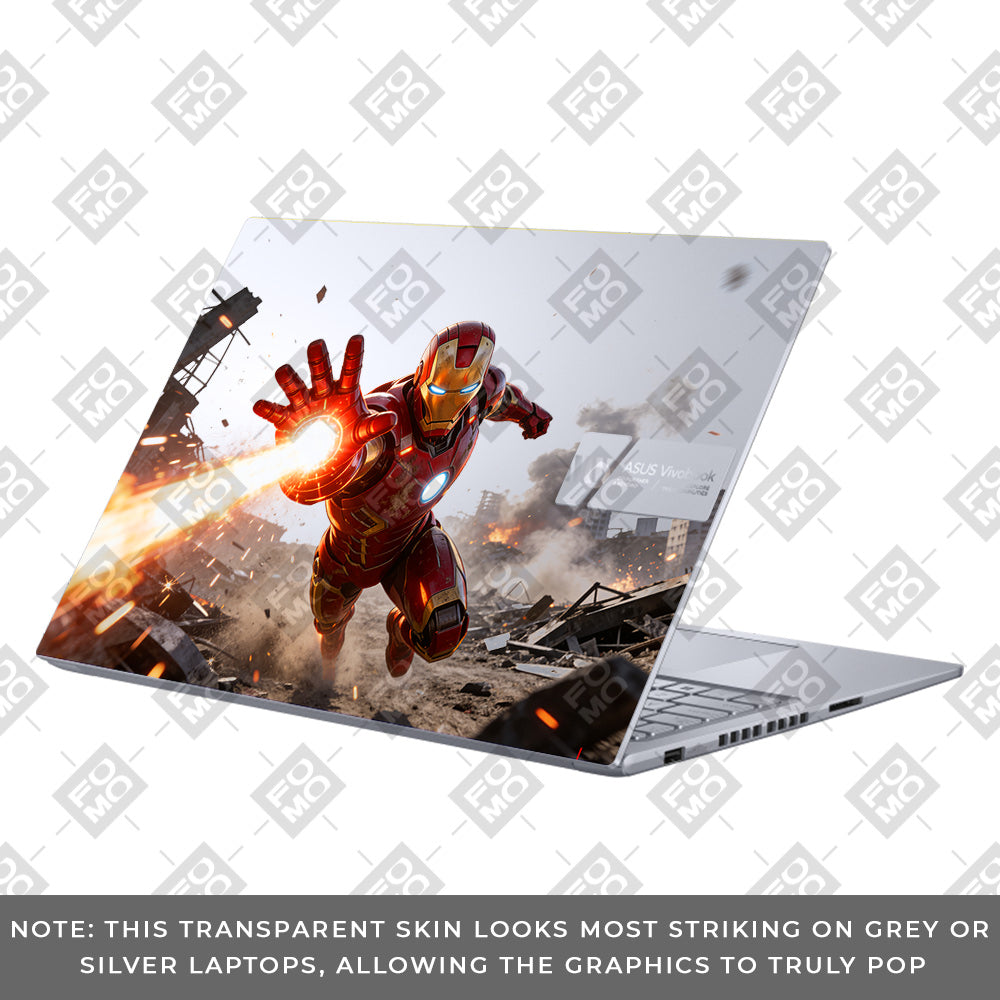 Transparent Iron Fist Asus Vivobook 16 X1605V Laptop Skin