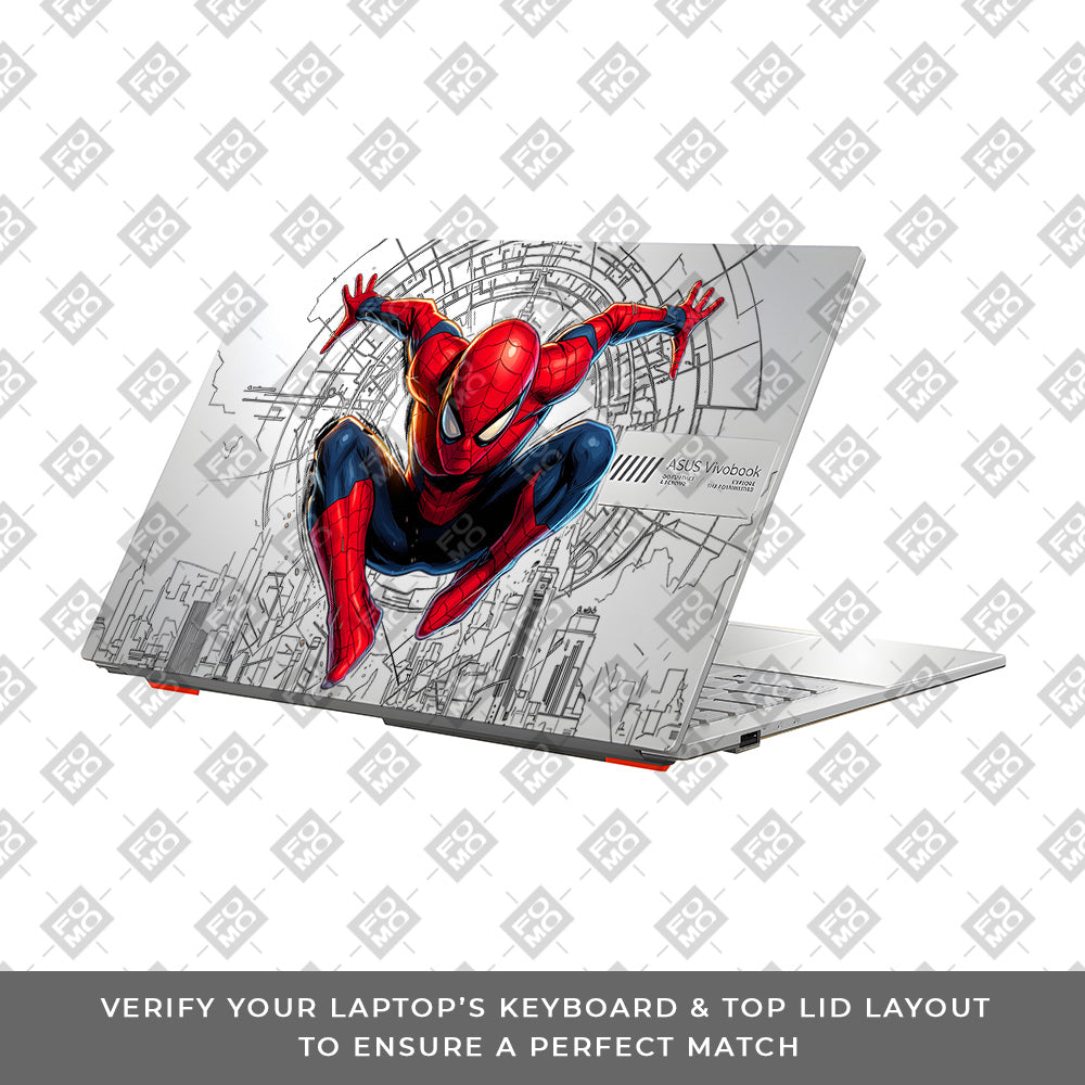 Transparent Web of Destiny Asus Vivobook 16X M1603QA Laptop Skin