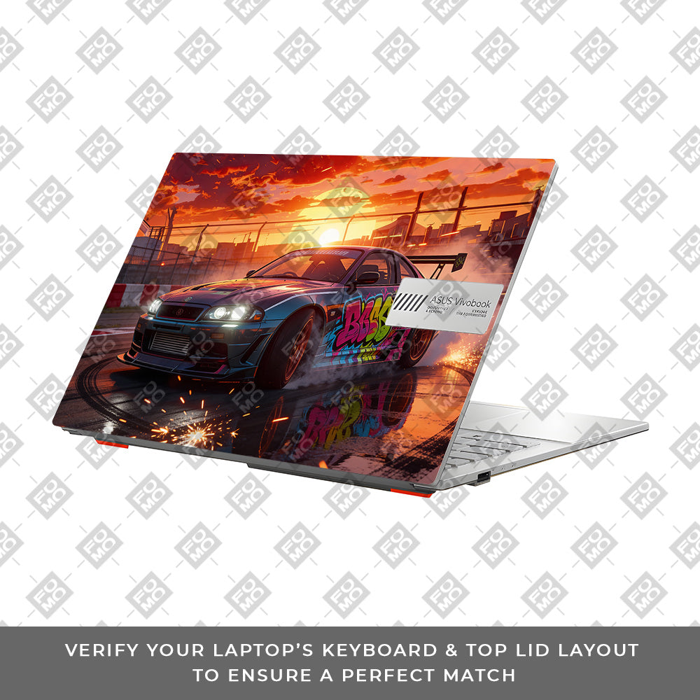 Tokyo Drift Vibes Asus Vivobook 16X M1603QA Laptop Skin