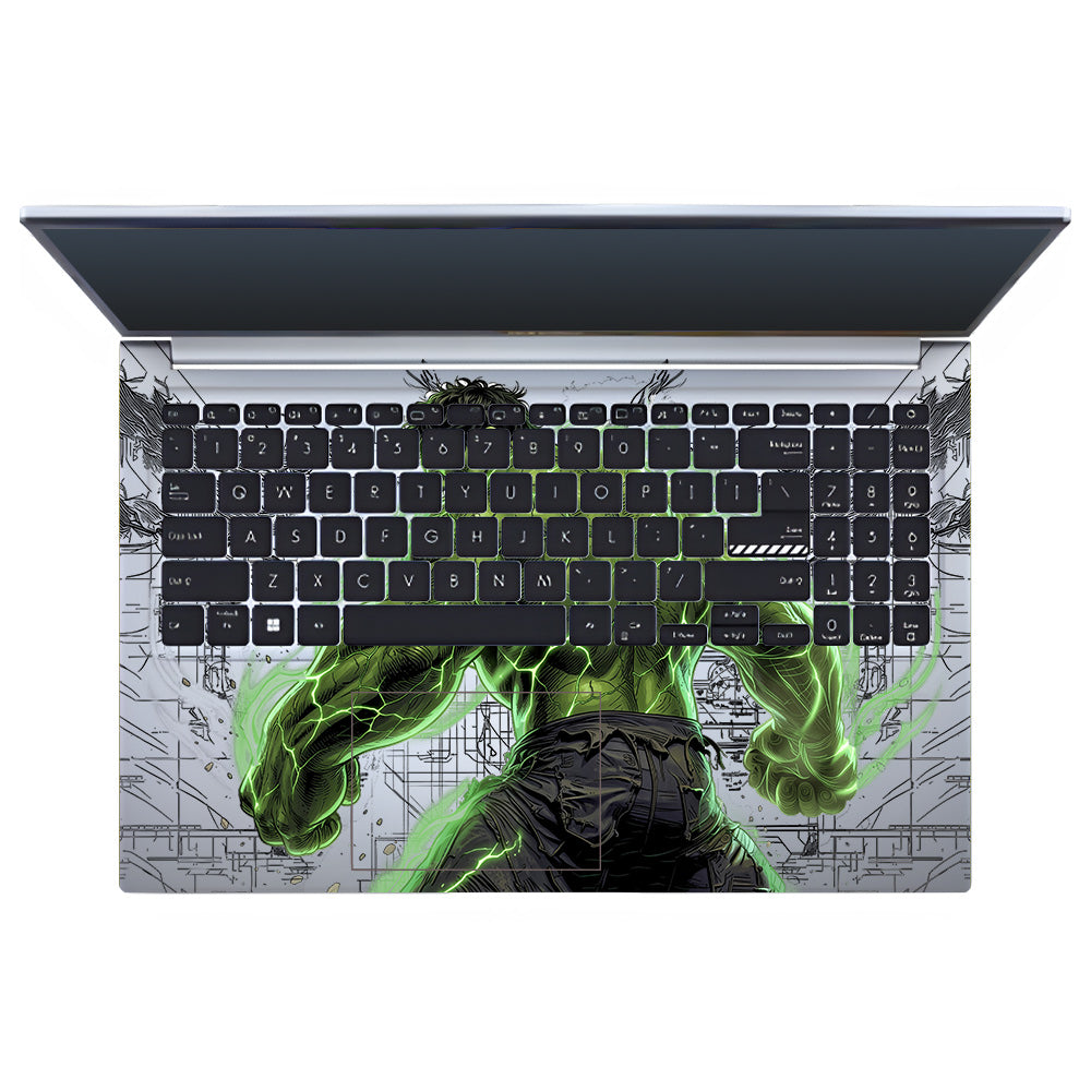 Transparent Hulk Smash Asus VivoBook 15 X1502VA Laptop Skin