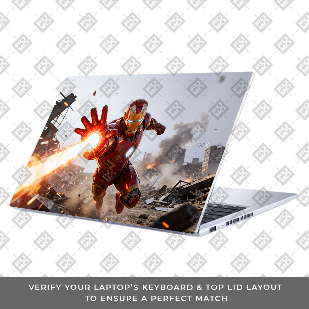 Transparent Iron Fist Asus Vivobook 15 X1502ZA Laptop Skin