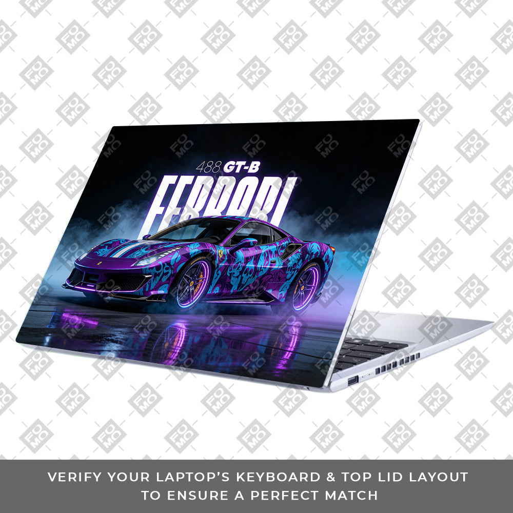 Psycho Drive Ferrari 488 Asus Vivobook 15 X1502ZA Laptop Skin