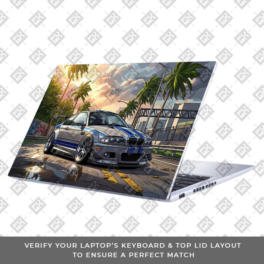 Street Icon BMW E46 Drift Legend Asus Vivobook 15 X1502ZA Laptop Skin
