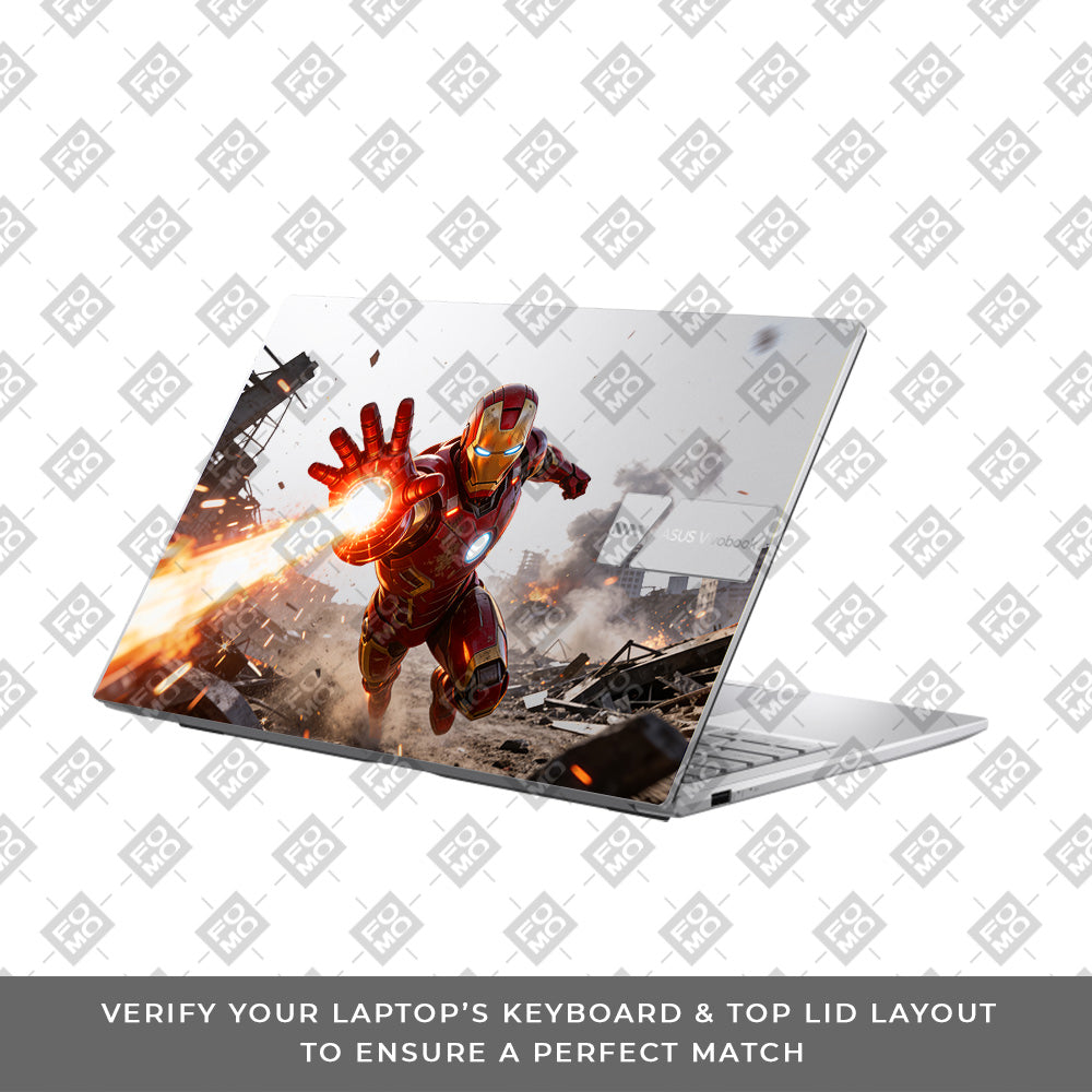 Transparent Iron Fist Asus VivoBook 15 X1504VA Laptop Skin