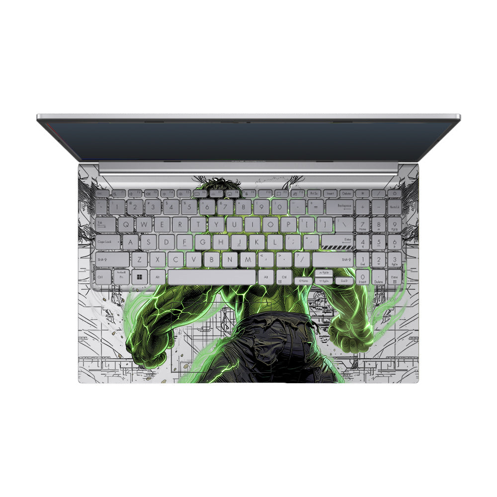 Transparent Hulk Smash Asus Vivobook 15 X1504ZA Laptop Skin
