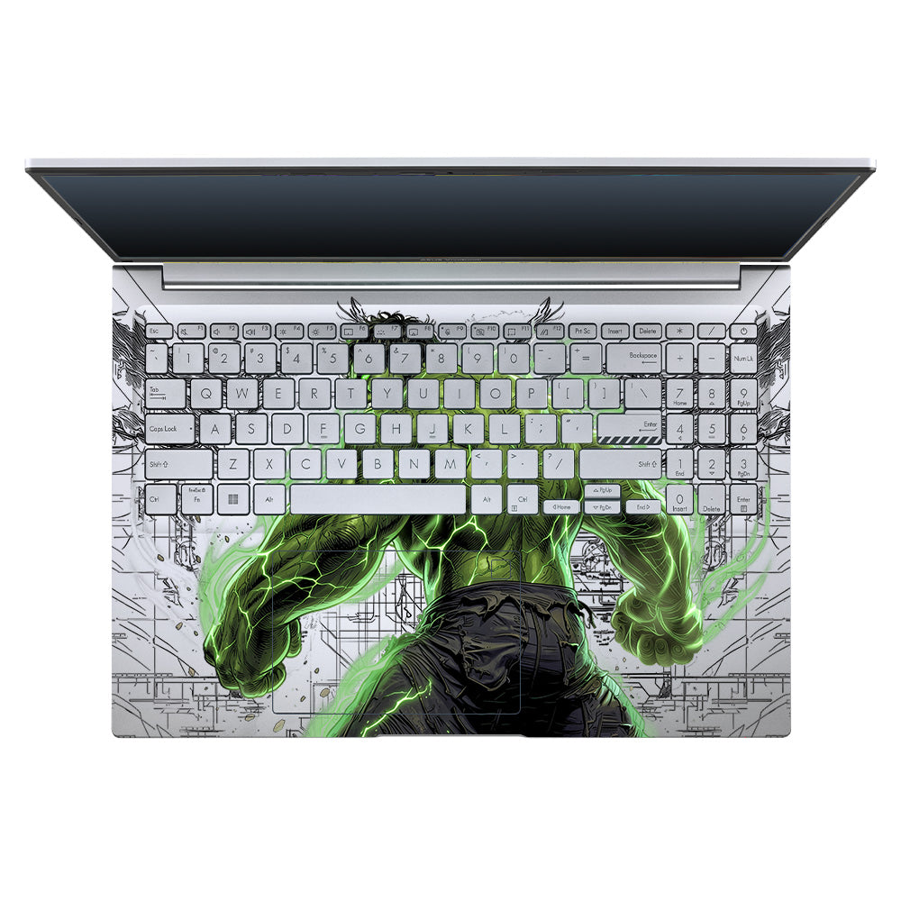 Transparent Hulk Smash Asus VivoBook 16X K3605 Laptop Skin