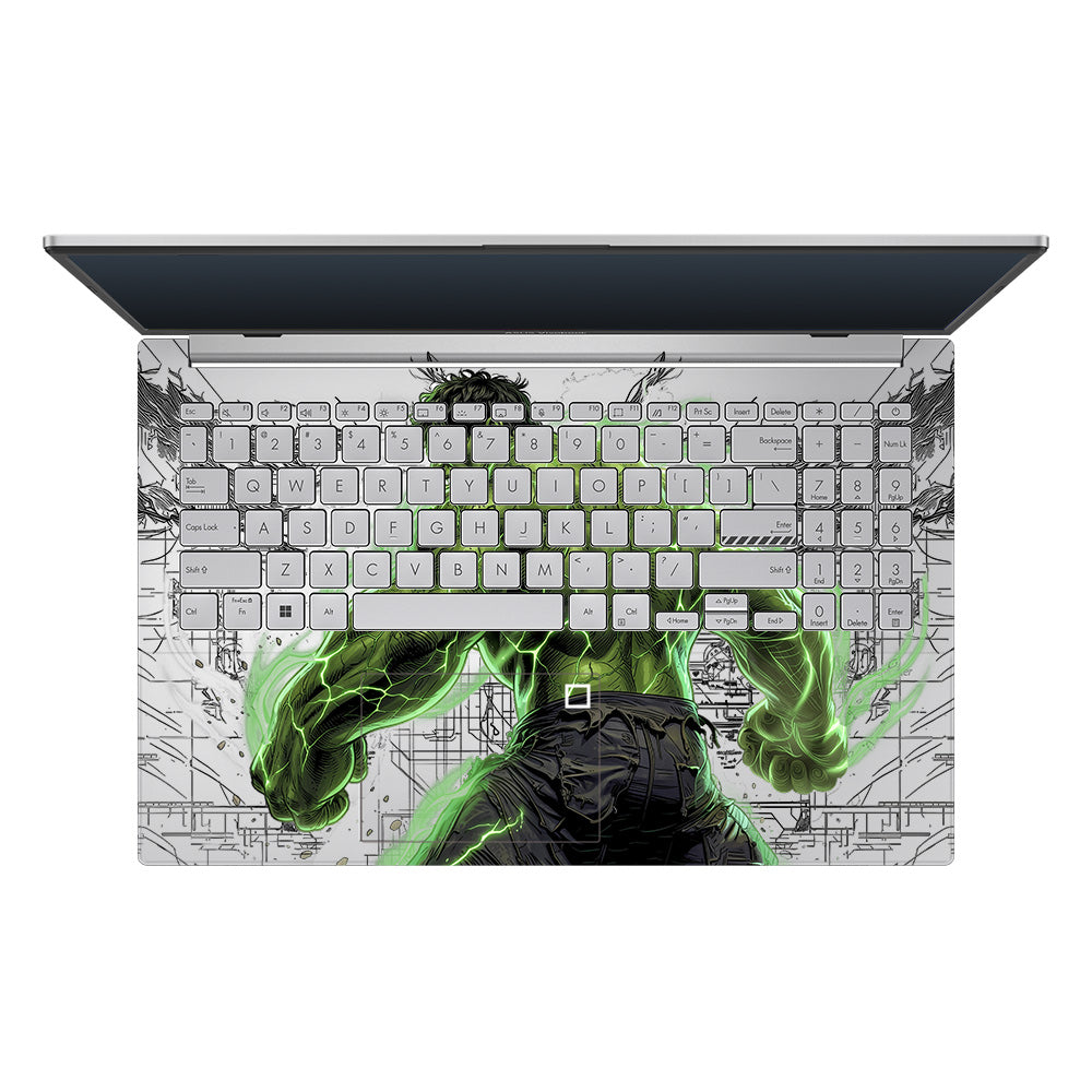 Transparent Hulk Smash Asus VivoBook Go 14 E1404 Laptop Skin