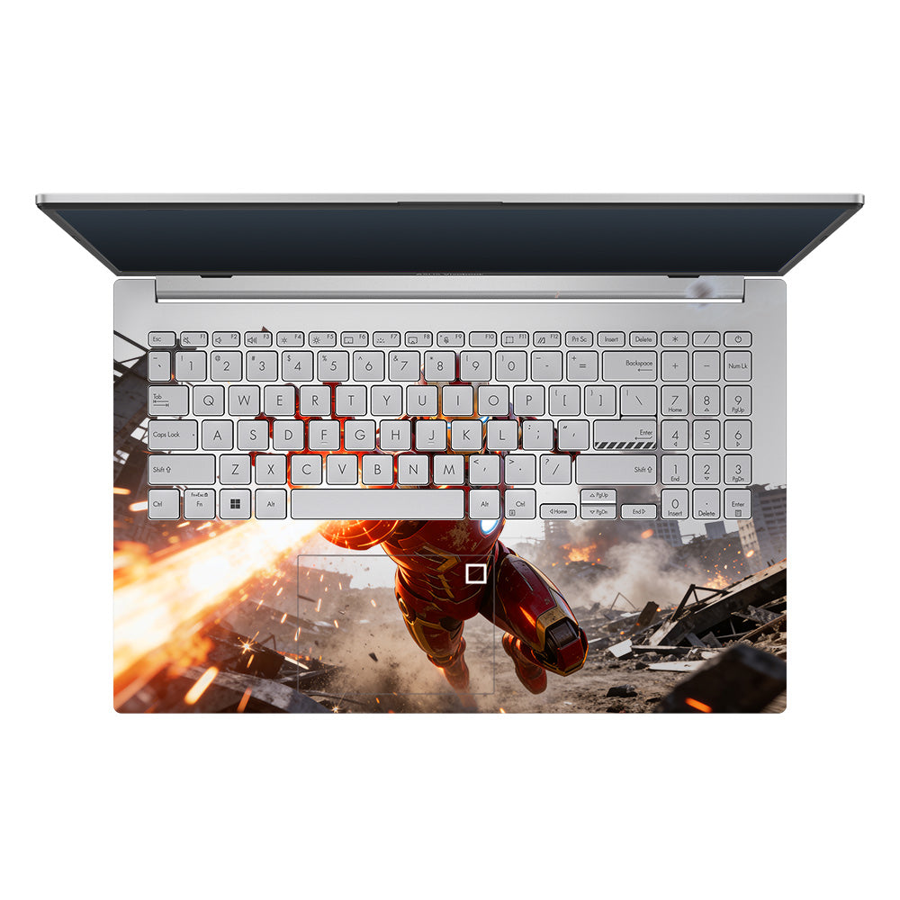 Transparent Iron Fist Asus VivoBook Go 14 E1404 Laptop Skin