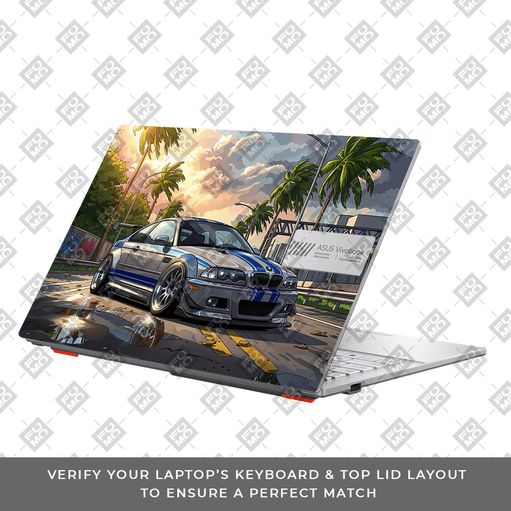 Street Icon BMW E46 Drift Legend Asus Vivobook Go 14 E1404 Laptop Skin