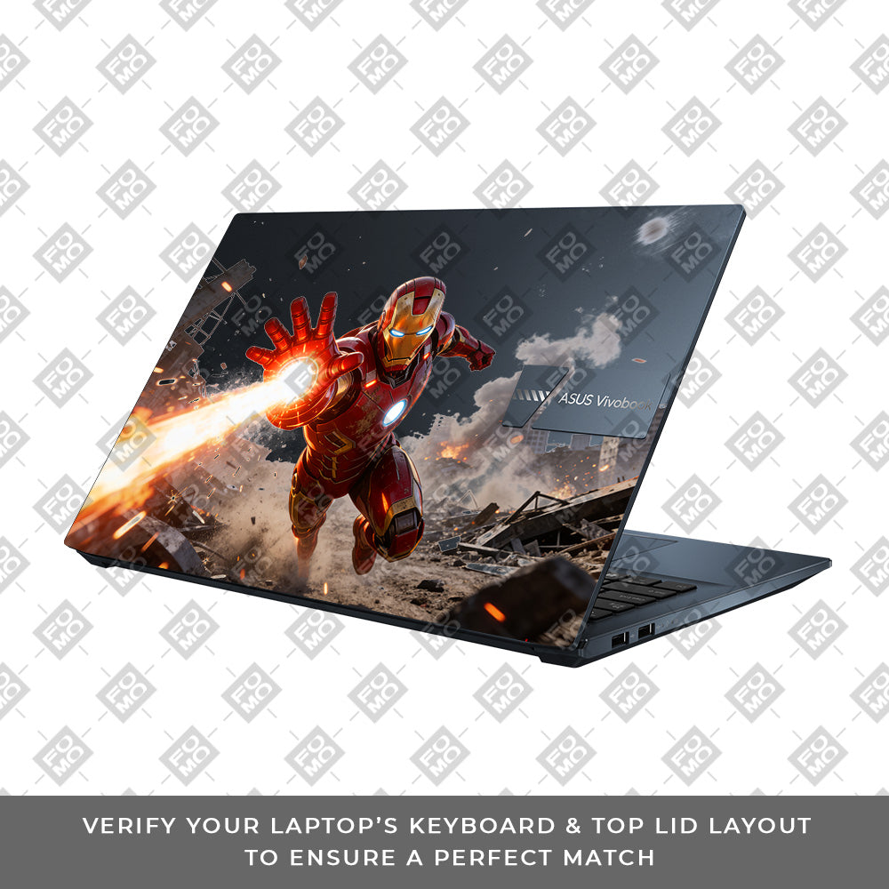 Transparent Iron Fist Asus Vivobook Go 15 E1504G Laptop Skin