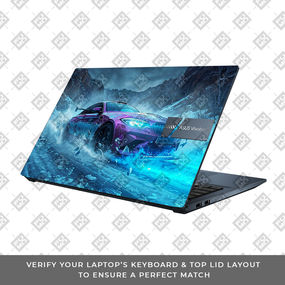 BMW Neon Drift Asus Vivobook Go 15 E1504G Laptop Skin