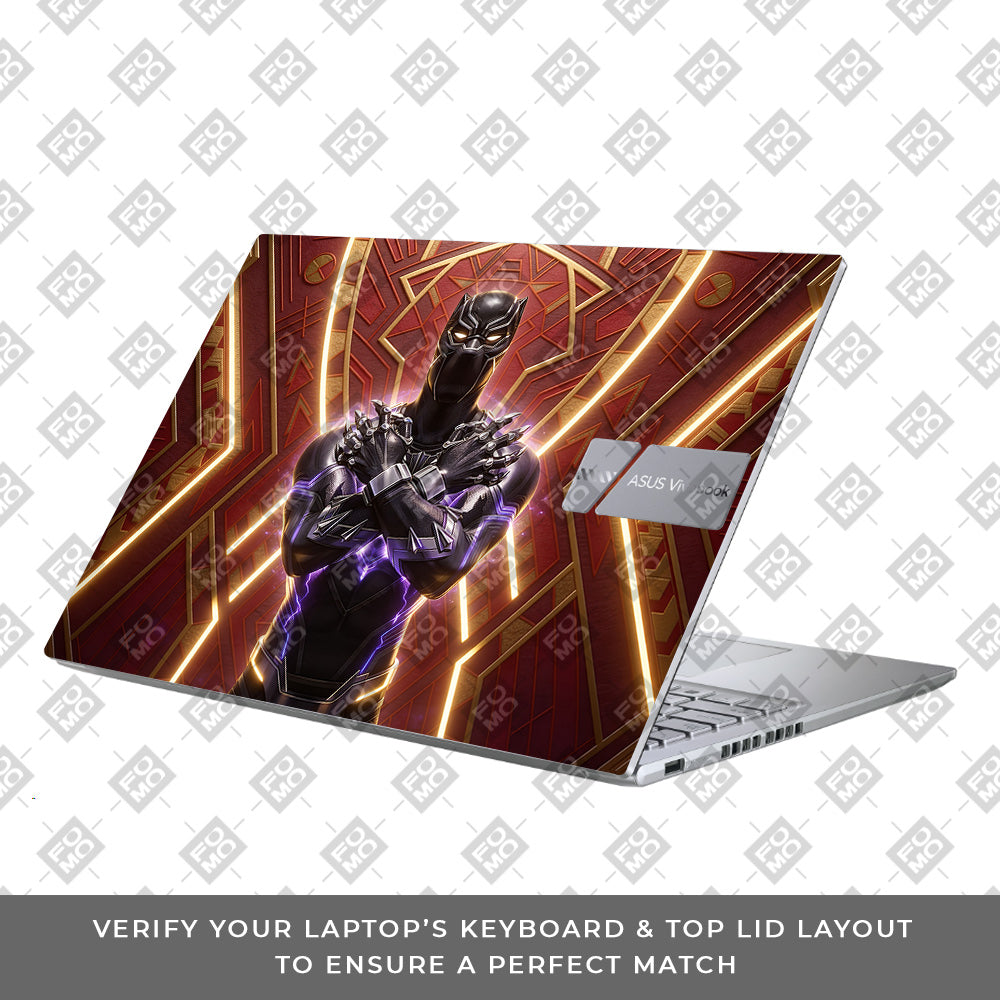Black Panther Wakanda's King Asus Vivobook Pro 15 M6500QC & M6500QH 3D Laptop Skin