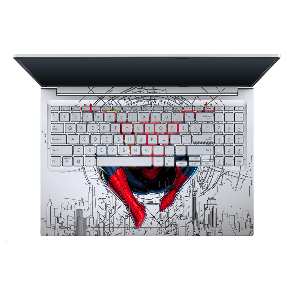 Transparent Web of Destiny Asus Vivobook X1605ZA Laptop Skin