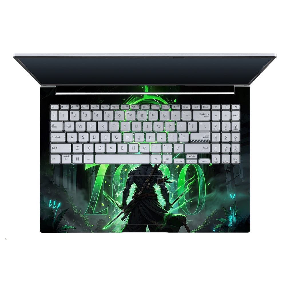 Zoro Green Aura Asus Vivobook X1605ZA Laptop Skin
