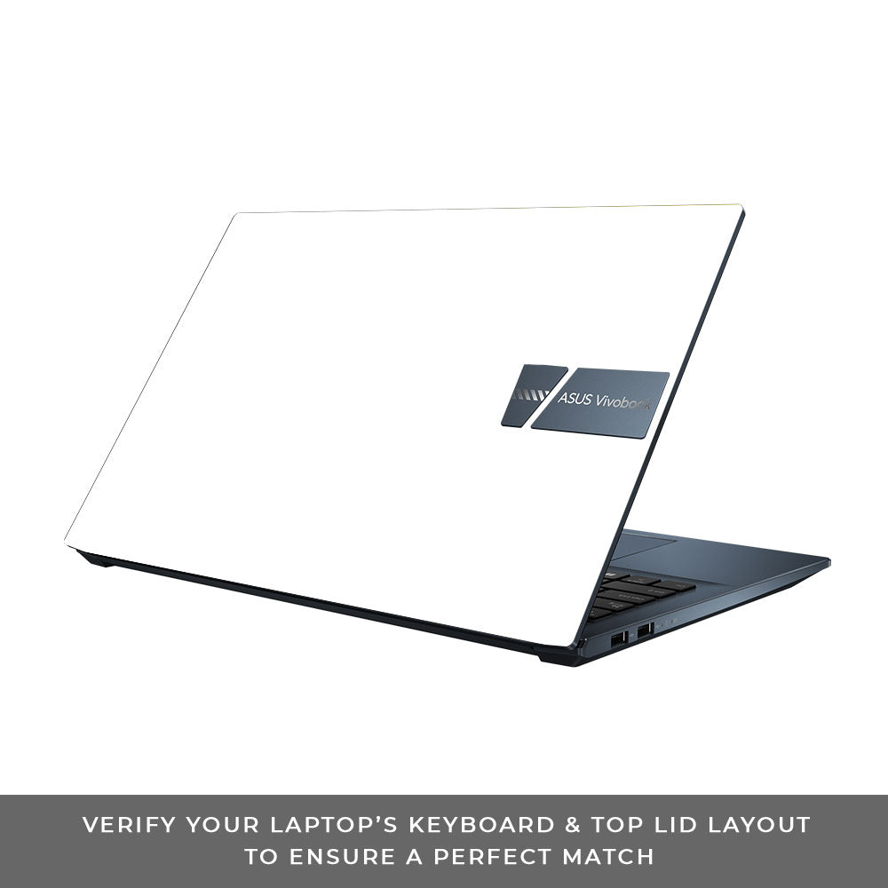 Textured White Asus Vivobook Pro 15 M6500QC & M6500QH Laptop Skin