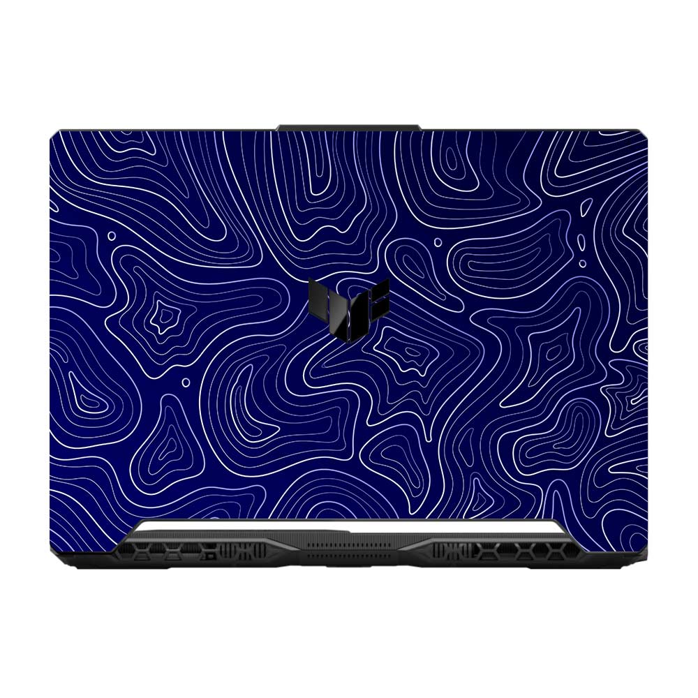 Deep Blue Contour Depths Asus TUF F15 FX506 and A15 FA506 Laptop Skin