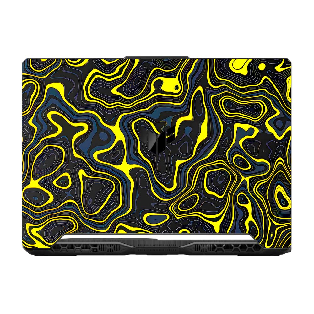 Neon Lava Contours Asus TUF F15 FX506 and A15 FA506 Laptop Skin