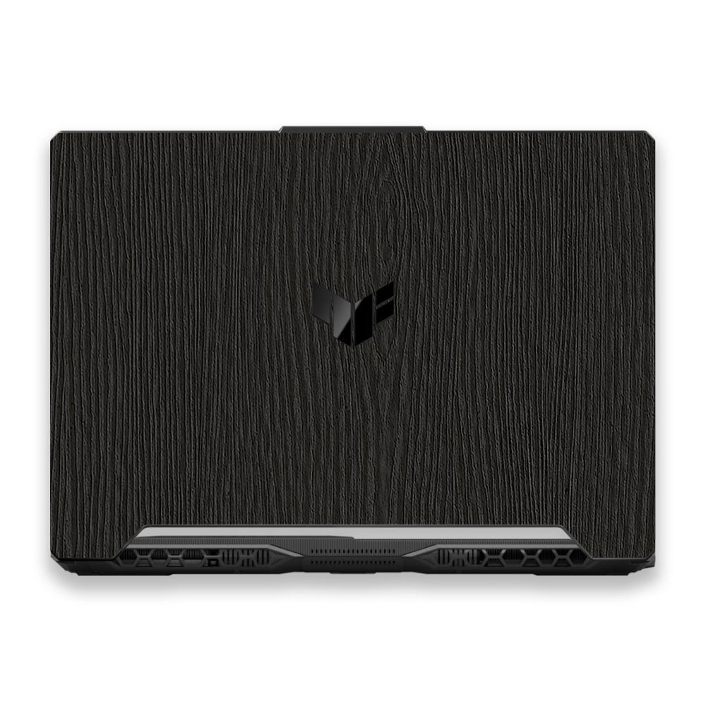 Textured Black Wood Asus TUF F15 FX506 & A15 FA506 Laptop Skin